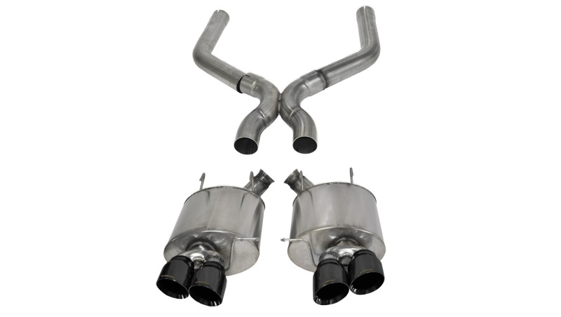 Ford Mustang Performance Exhaust - Rear - CORSA Performance - Sport Axle-Back + XO Exhaust - Black - `13-`14